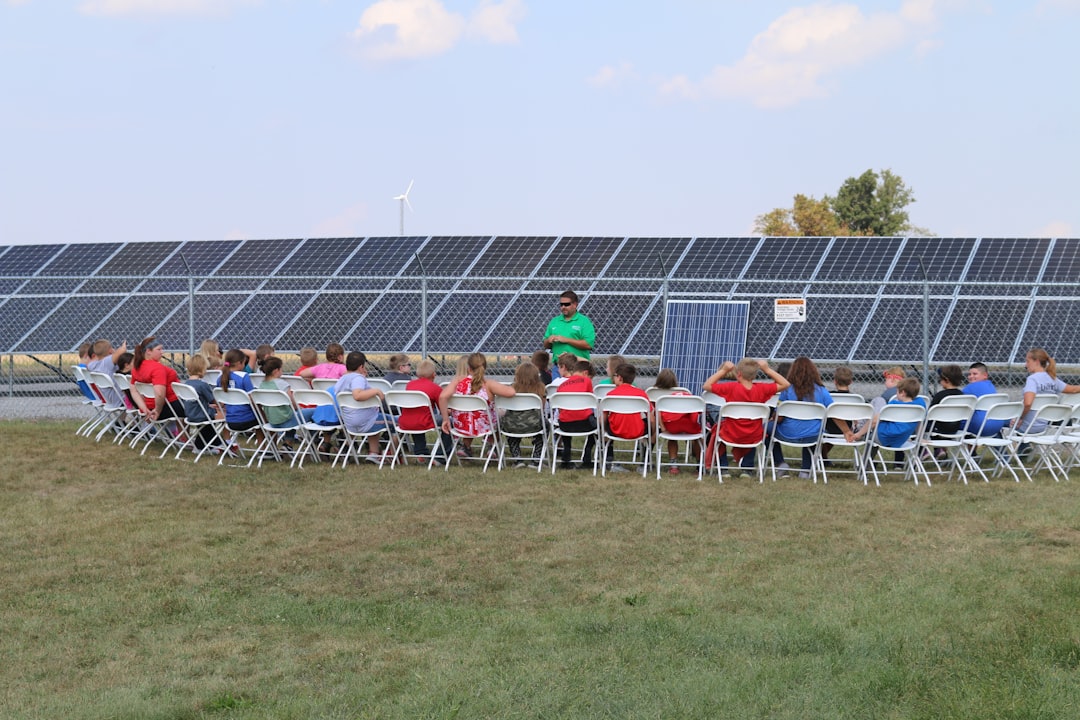 Floating solar farm